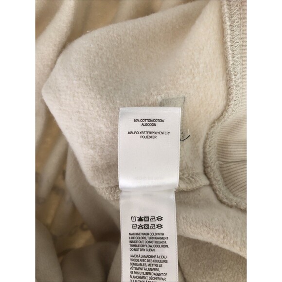 Lucky Brand Crewneck Sweatshirt Women's XL  Beige Pullover Venice Burnout NWOT - Picture 5 of 7